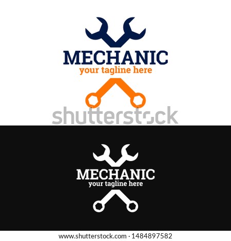 abstract repair auto logo, unique repair logo with modern concept