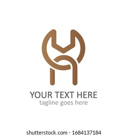 Plantilla de logotipo del vector de reparación abstracta