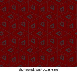 Abstract repeat backdrop. Design for decor, prints, textile, furniture, cloth, digital. Vector monochrome seamless pattern