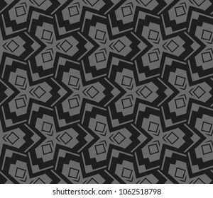 Abstract repeat backdrop. Design for decor, prints, textile, furniture, cloth, digital. Vector monochrome seamless pattern