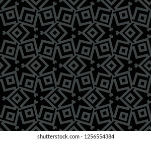 Abstract repeat backdrop. Design for decor, prints, textile, furniture, cloth, digital. Vector monochrome seamless pattern