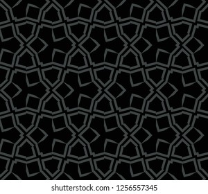 Abstract repeat backdrop. Design for decor, prints, textile, furniture, cloth, digital. Vector monochrome seamless pattern