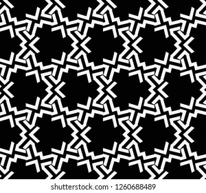 Abstract repeat backdrop. Design for decor, prints, textile, furniture, cloth, digital. Vector monochrome seamless pattern