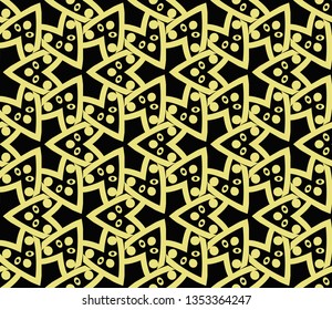 Abstract repeat backdrop. Design for decor, prints, textile, furniture, cloth, digital. Vector monochrome seamless pattern
