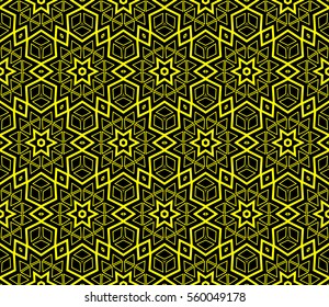 Abstract repeat backdrop. Design for decor, prints, textile, furniture, cloth, digital. Vector monochrome seamless pattern