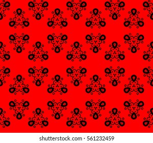 Abstract repeat backdrop. Design for decor, prints, textile, furniture, cloth, digital. Vector monochrome seamless pattern