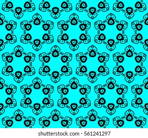 Abstract repeat backdrop. Design for decor, prints, textile, furniture, cloth, digital. Vector monochrome seamless pattern