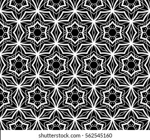 Abstract repeat backdrop. Design for decor, prints, textile, furniture, cloth, digital. Vector monochrome seamless pattern