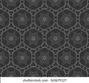 Abstract repeat backdrop. Design for decor, prints, textile, furniture, cloth, digital. Vector monochrome seamless pattern