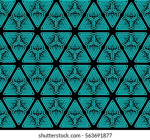 Abstract repeat backdrop. Design for decor, prints, textile, furniture, cloth, digital. Vector monochrome seamless pattern