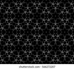 Abstract repeat backdrop. Design for decor, prints, textile, furniture, cloth, digital. Vector monochrome seamless pattern