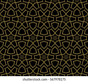 Abstract repeat backdrop. Design for decor, prints, textile, furniture, cloth, digital. Vector monochrome seamless pattern - Powered by Shutterstock - Get 15% off with code: PIKWIZARD15