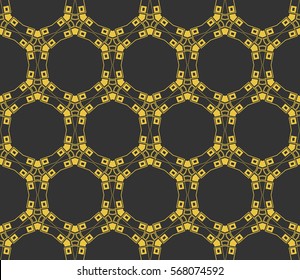 Abstract repeat backdrop. Design for decor, prints, textile, furniture, cloth, digital. Vector monochrome seamless pattern
