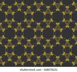 Abstract repeat backdrop. Design for decor, prints, textile, furniture, cloth, digital. Vector monochrome seamless pattern