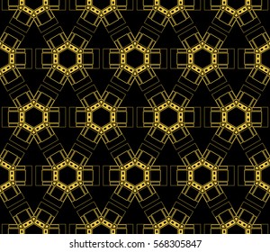 Abstract repeat backdrop. Design for decor, prints, textile, furniture, cloth, digital. Vector monochrome seamless pattern
