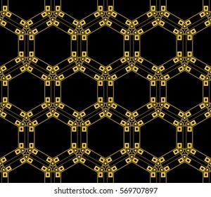 Abstract repeat backdrop. Design for decor, prints, textile, furniture, cloth, digital. Vector monochrome seamless pattern
