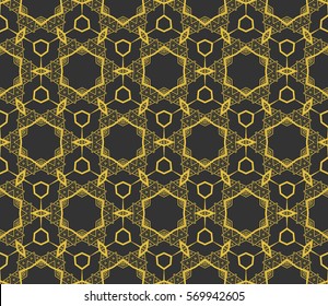 Abstract repeat backdrop. Design for decor, prints, textile, furniture, cloth, digital. Vector monochrome seamless pattern