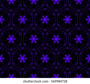Abstract repeat backdrop. Design for decor, prints, textile, furniture, cloth, digital. Vector monochrome seamless pattern