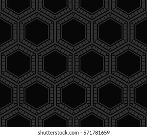 Abstract repeat backdrop. Design for decor, prints, textile, furniture, cloth, digital. Vector monochrome seamless pattern