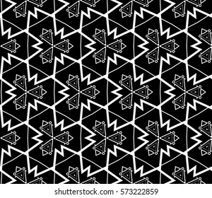 Abstract repeat backdrop. Design for decor, prints, textile, furniture, cloth, digital. Vector monochrome seamless pattern