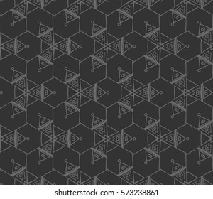 Abstract repeat backdrop. Design for decor, prints, textile, furniture, cloth, digital. Vector monochrome seamless pattern