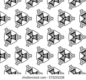 Abstract repeat backdrop. Design for decor, prints, textile, furniture, cloth, digital. Vector monochrome seamless pattern