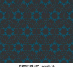 Abstract repeat backdrop. Design for decor, prints, textile, furniture, cloth, digital. Vector monochrome seamless pattern