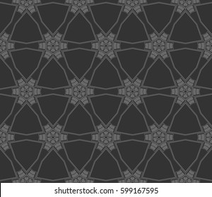 Abstract repeat backdrop. Design for decor, prints, textile, furniture, cloth, digital. Vector monochrome seamless pattern