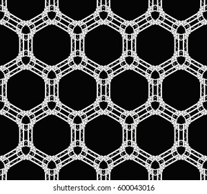Abstract repeat backdrop. Design for decor, prints, textile, furniture, cloth, digital. Vector monochrome seamless pattern