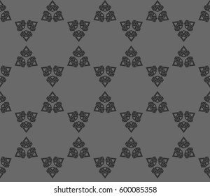 Abstract repeat backdrop. Design for decor, prints, textile, furniture, cloth, digital. Vector monochrome seamless pattern