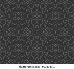 Abstract repeat backdrop. Design for decor, prints, textile, furniture, cloth, digital. Vector monochrome seamless pattern
