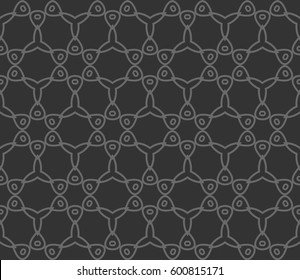 Abstract repeat backdrop. Design for decor, prints, textile, furniture, cloth, digital. Vector monochrome seamless pattern