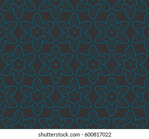 Abstract repeat backdrop. Design for decor, prints, textile, furniture, cloth, digital. Vector monochrome seamless pattern