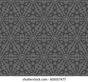 Abstract repeat backdrop. Design for decor, prints, textile, furniture, cloth, digital. Vector monochrome seamless pattern