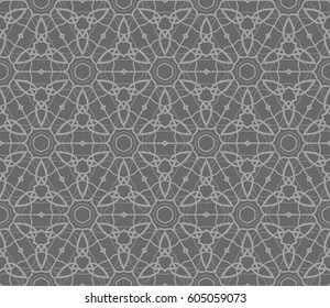 Abstract repeat backdrop. Design for decor, prints, textile, furniture, cloth, digital. Vector monochrome seamless pattern