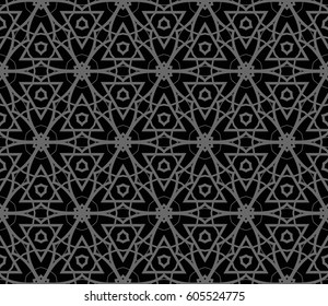 Abstract repeat backdrop. Design for decor, prints, textile, furniture, cloth, digital. Vector monochrome seamless pattern