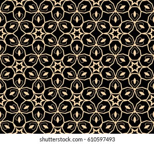 Abstract repeat backdrop. Design for decor, prints, textile, furniture, cloth, digital. Vector monochrome seamless pattern