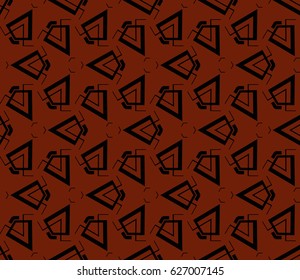 Abstract repeat backdrop. Design for decor, prints, textile, furniture, cloth, digital. Vector monochrome seamless pattern