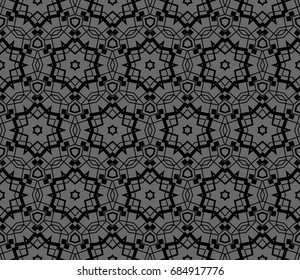Abstract repeat backdrop. Design for decor, prints, textile, furniture, cloth, digital. Vector monochrome seamless pattern