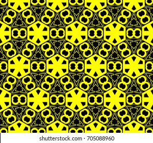 Abstract repeat backdrop. Design for decor, prints, textile. Vector monochrome seamless pattern