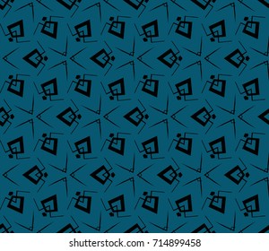 Abstract repeat backdrop. Design for decor, prints, textile, furniture, cloth, digital. Vector monochrome seamless pattern