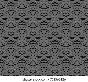 Abstract repeat backdrop. Design for decor, prints, textile, furniture, cloth, digital. Vector monochrome seamless pattern