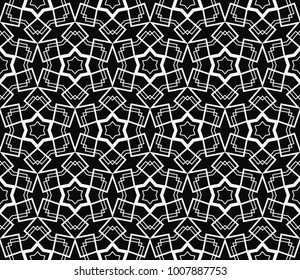 Abstract repeat backdrop. Design for prints, textile, decor, fabric. Vector monochrome seamless pattern