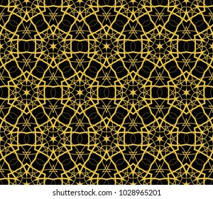 Abstract repeat backdrop. Design for prints, textile, decor, fabric. Vector monochrome seamless pattern