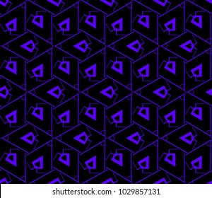 Abstract repeat backdrop. Design for prints, textile, decor, fabric. Vector monochrome seamless pattern