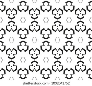 Abstract repeat backdrop. Design for prints, textile, decor, fabric. Vector monochrome seamless pattern