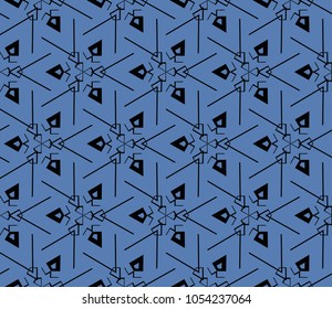 Abstract repeat backdrop. Design for prints, textile, decor, fabric. Vector monochrome seamless pattern