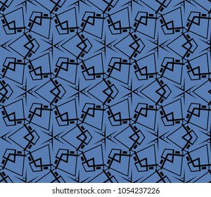 Abstract repeat backdrop. Design for prints, textile, decor, fabric. Vector monochrome seamless pattern