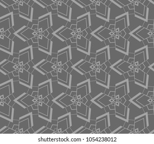 Abstract repeat backdrop. Design for prints, textile, decor, fabric. Vector monochrome seamless pattern
