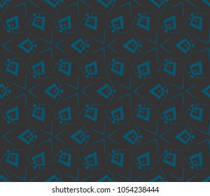 Abstract repeat backdrop. Design for prints, textile, decor, fabric. Vector monochrome seamless pattern